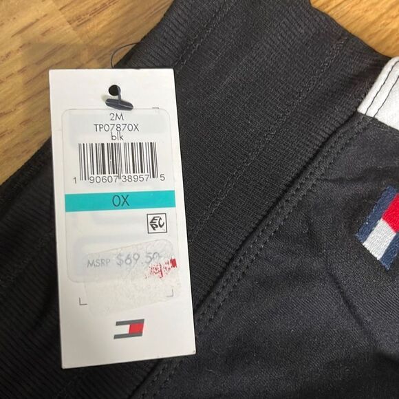 Tommy Hilfiger Womens Jogger Pants Elastic Waist Sportswear Black Size 0X NWT - Picture 9 of 12